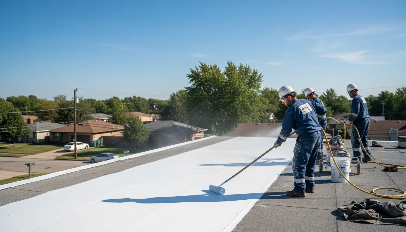 Commercial roof coating in Wadsworth, OH near me